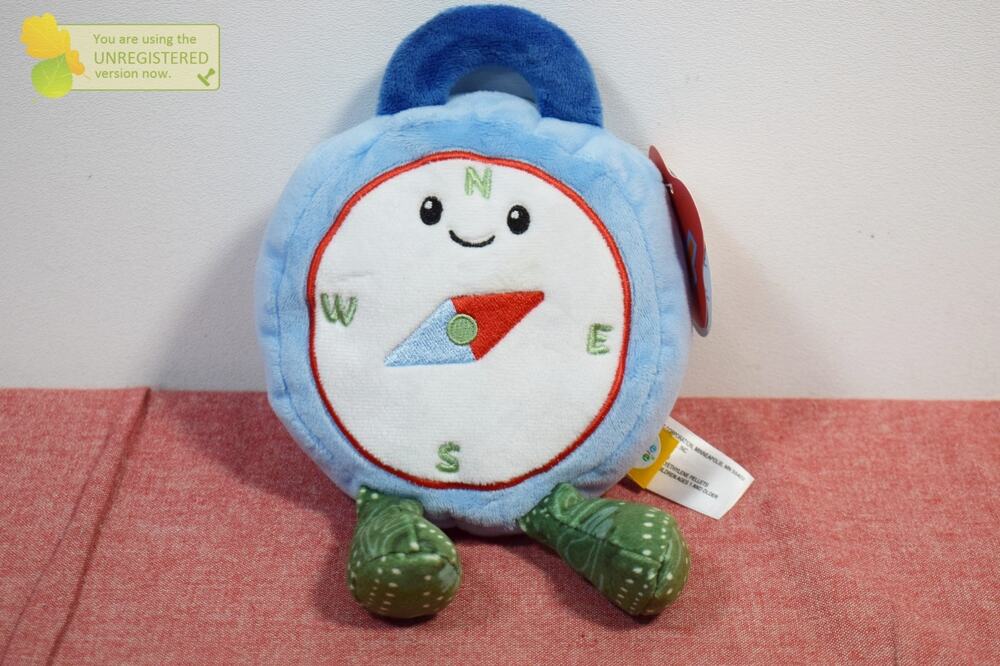 Gigglescape 5.5" Blue Compass Stuffed Animal Plush